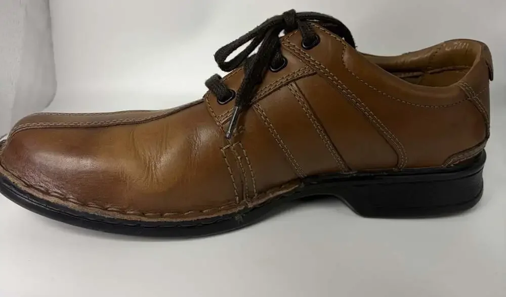 Clarks Shoes Men's 10.5 Touareg Vibe Oxford Brown Leather